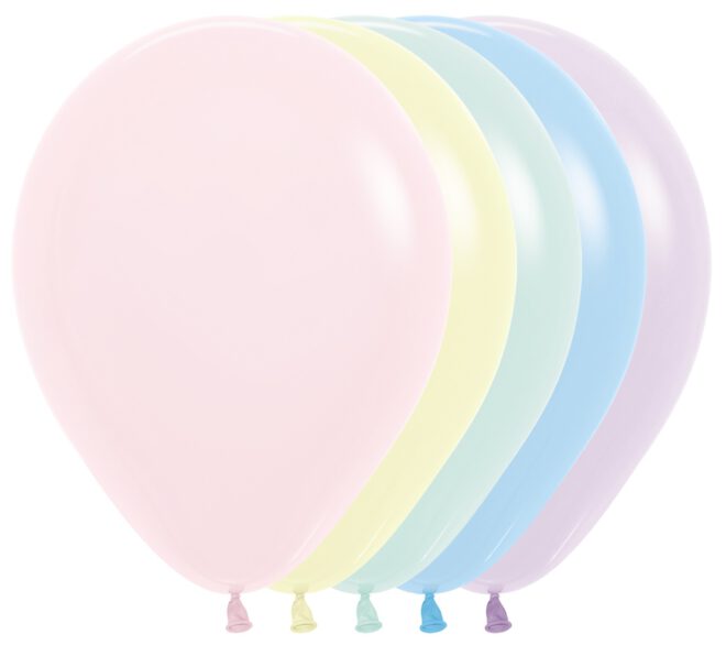 Sempertex 12 inch Pastel Matte assortment 50 st.