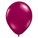 Transparante burgundy, bordeauxrode jewel ballon