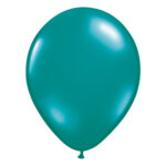Transparante blauwgroene jewel ballon