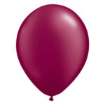 Metallic burgundy bordeauxrode ballon met parelmoerglans