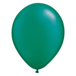 Metallic smaragdgroene ballon met parelmoerglans