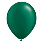 Metallic bosgroene ballon met parelmoerglans