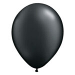 Metallic onyx zwarte ballon met parelmoerglans