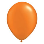 Metallic oranje pearl ballon met parelmoerglans