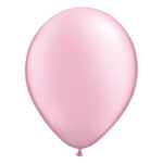 Metallic roze ballon met parelmoerglans