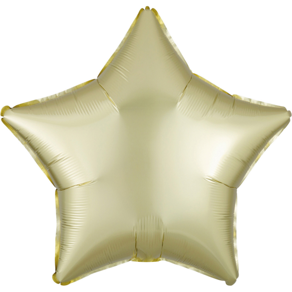 Folie ballon Satin Luxe (43cm) - Ster Pastel Geel