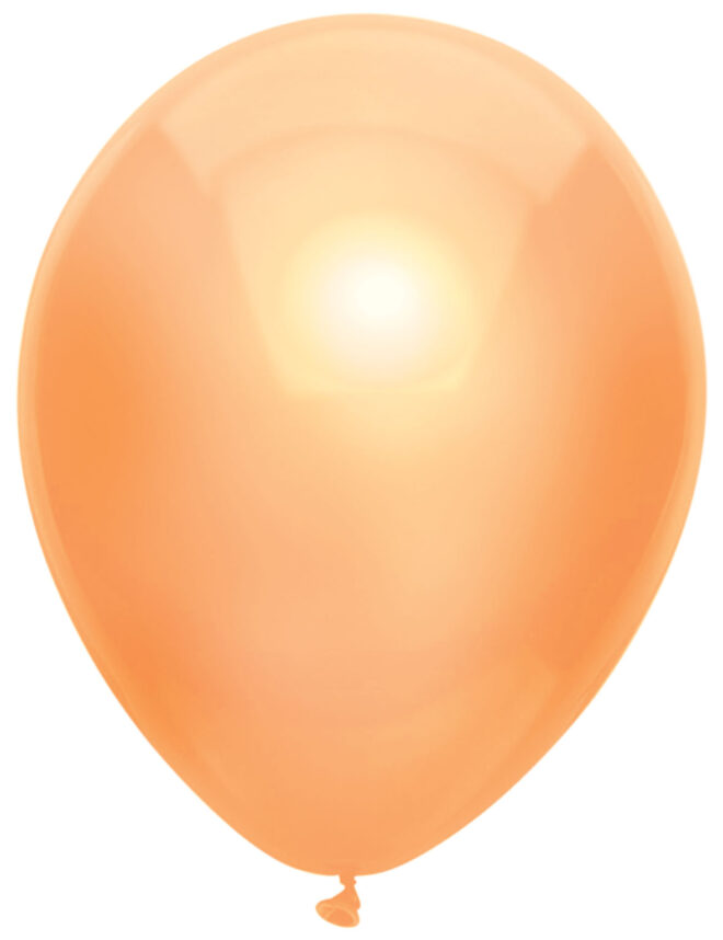 Latex Ballonnen Metallic Peach, 30cm - 100 stuks