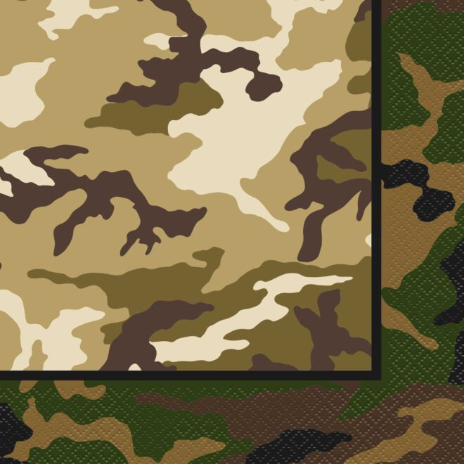 Camouflage servetten - 16 stuks