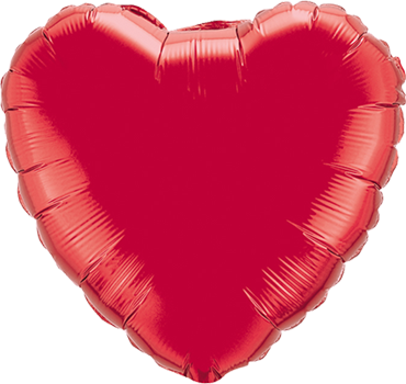 Folieballon rood hart 18 inch