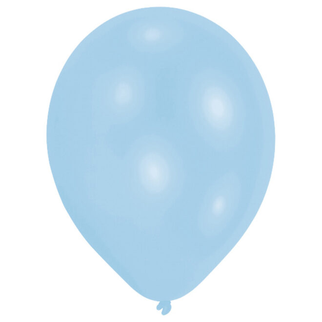 Latex ballonnen licht blauw (28cm) - 50 stuks