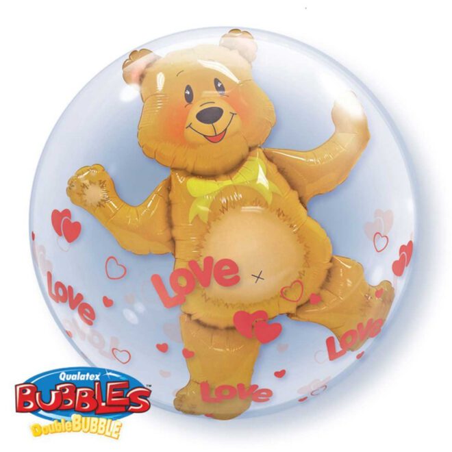 Love Bear bubbleballon (61cm)