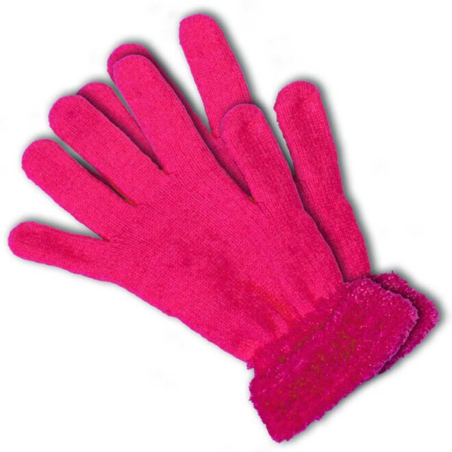 Neon-roze handschoenen
