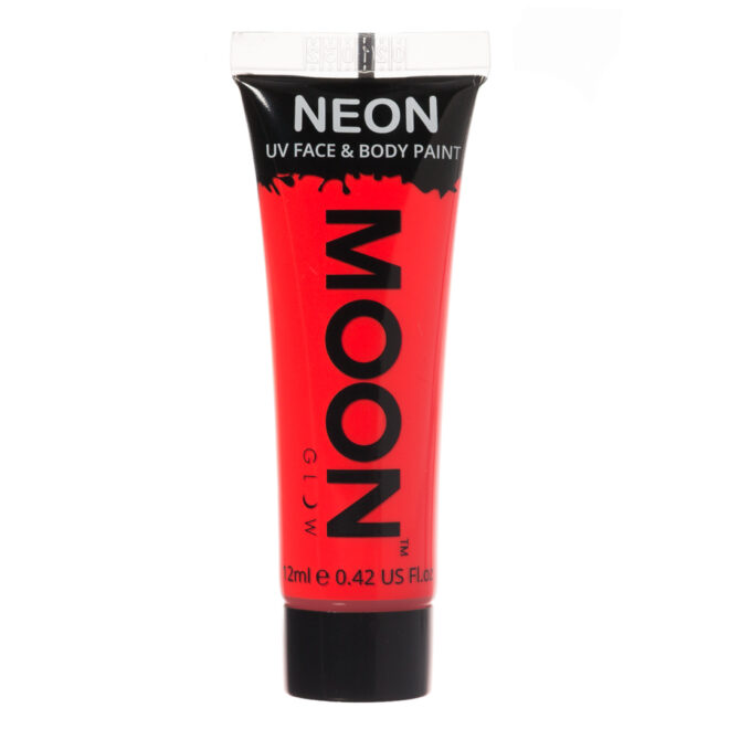 Neon UV face & body paint intense red