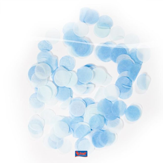Confetti groot rond (14g) - baby blauw