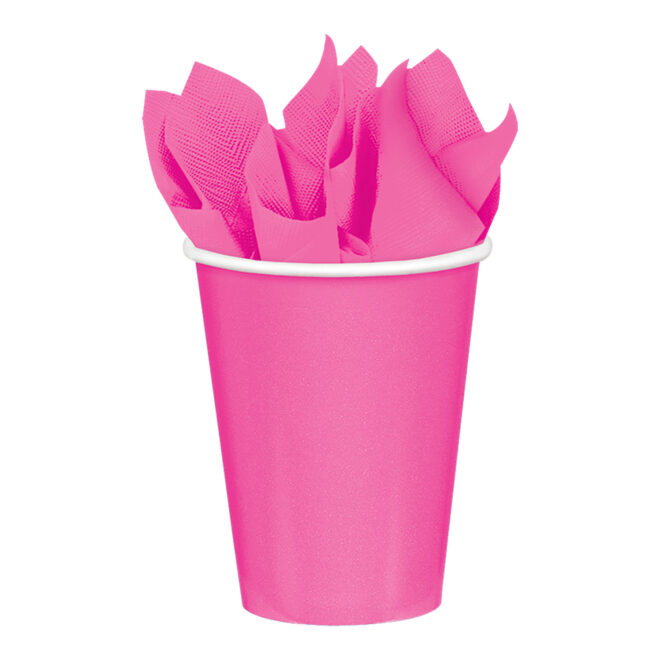 Papieren bekers roze