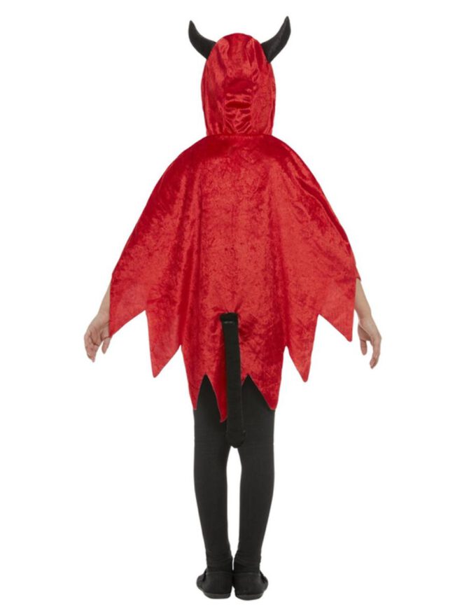 Devil Hooded Cape, Red