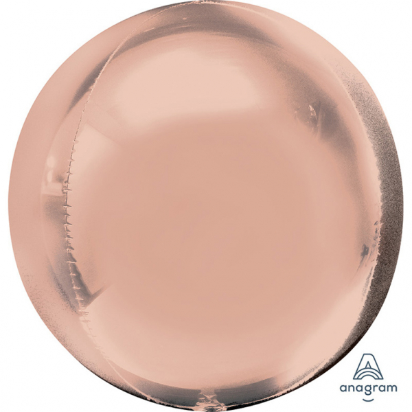 Orbz ballon klein (38x40cm) - Rosé Goud