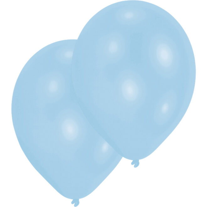 Latex ballonnen licht blauw (28cm) - 10 stuks