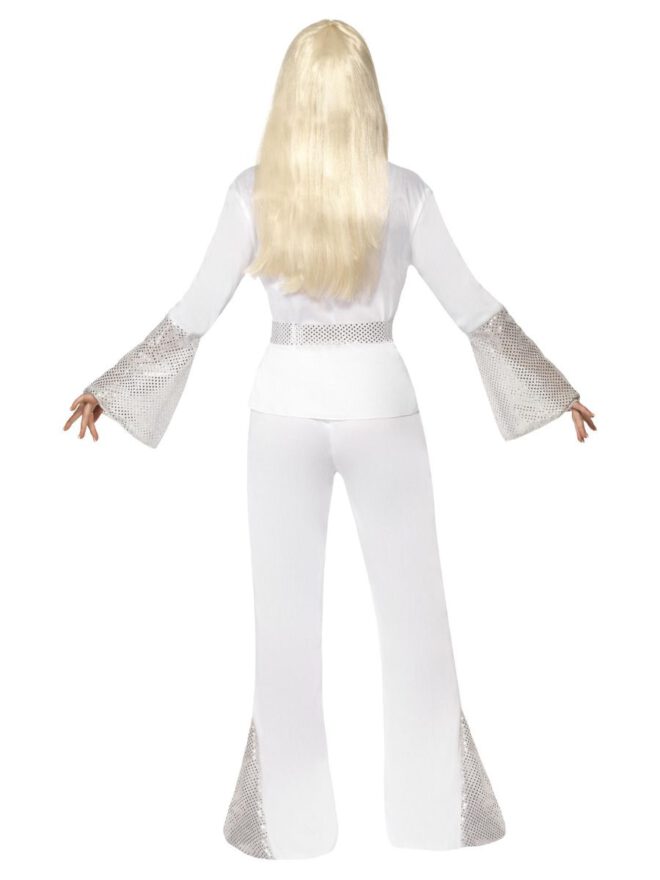 70s disco lady costume white