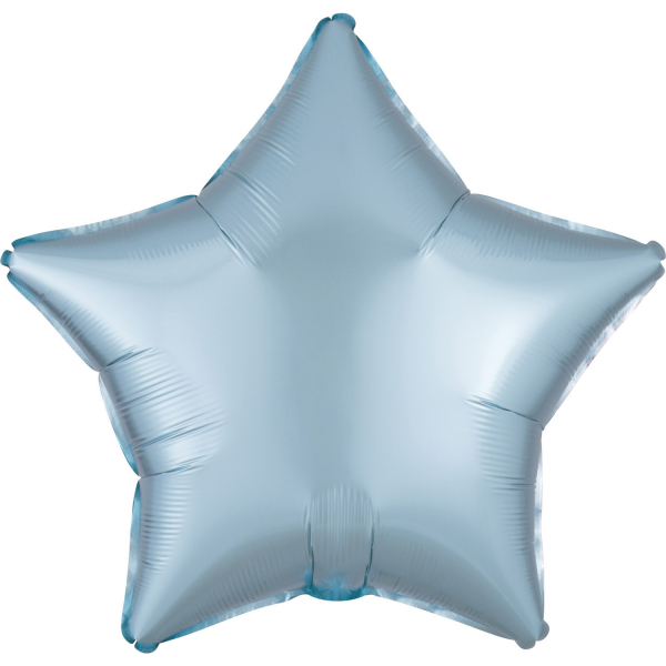 Folie ballon Satin Luxe (43cm) - Ster Pastel Blauw