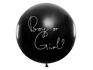 Gender Revealballon pakket "Boy or Girl" - roze