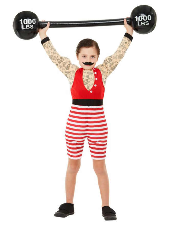 Deluxe Strong Boy Costume, Multi-Coloured