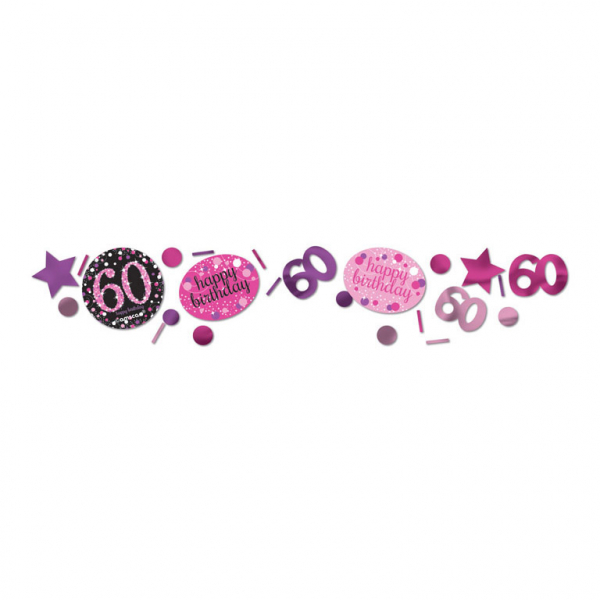 Roze sparkling sierconfetti (34g) - 60 jaar