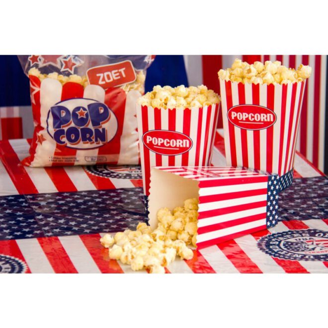 Amerikaanse popcornbakjes - 4 stuks