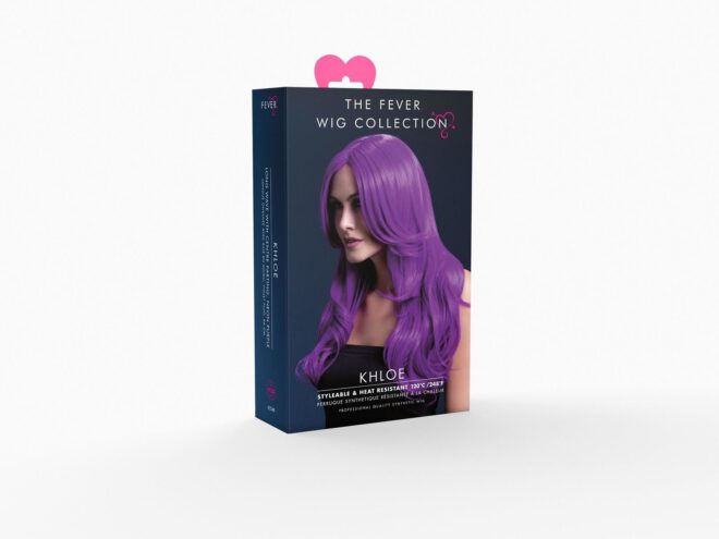 Fever Khloe wig neon purple