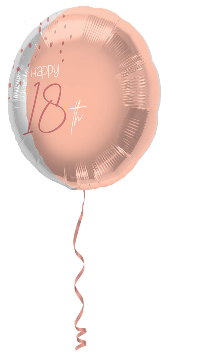 Elegant Lush Blush folieballon (45cm) - 18 jaar