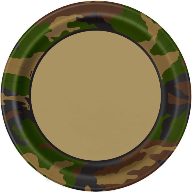 Camouflage borden - 8 stuks