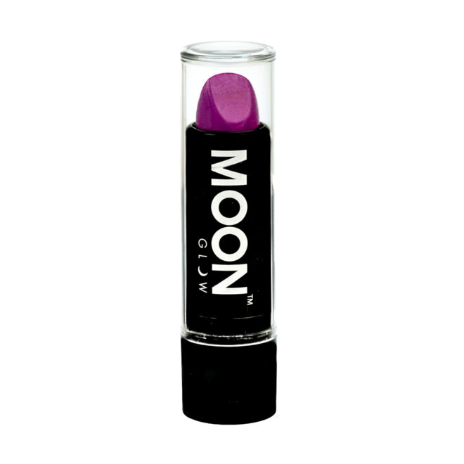 Neon UV lipstick intense purple