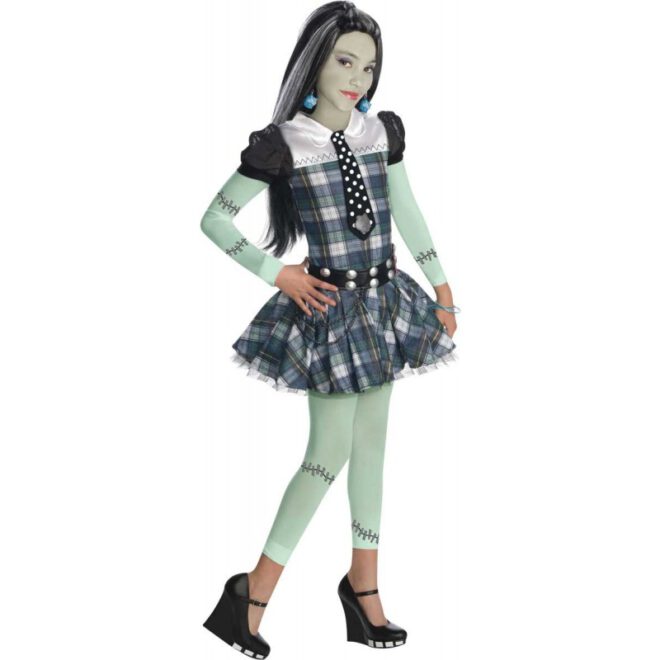 Verkleedkleding van Frankie Stein uit Monster High voor kinderen.