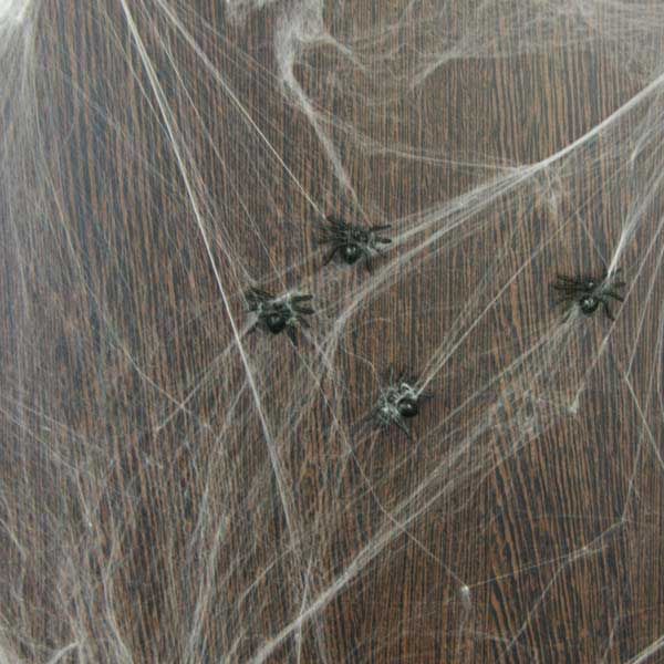 Spinnenweb met spinnen (220gr)