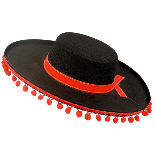 Spaanse hoed vilt zwart