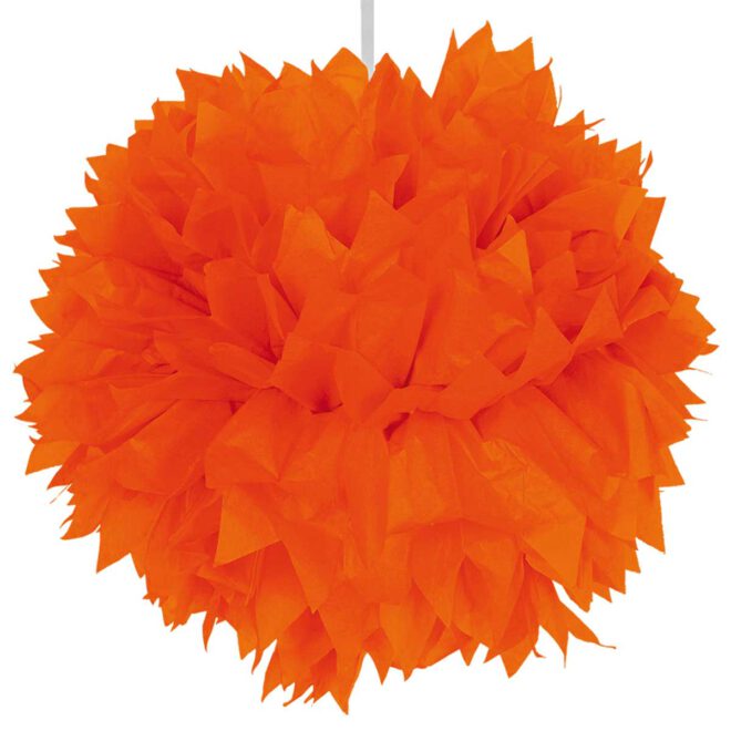 Pompom Oranje 30cm