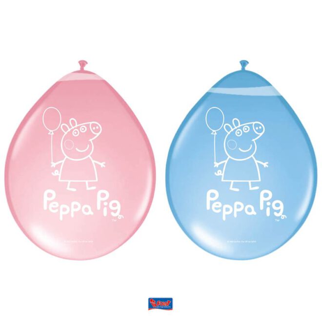 Peppa Pig ballonnen - 8 stuks