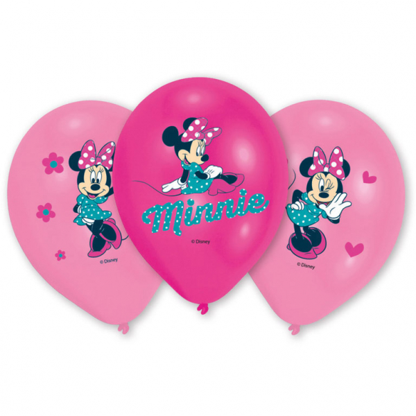 Minnie Mouse ballonnen (27,5cm) - 6 stuks