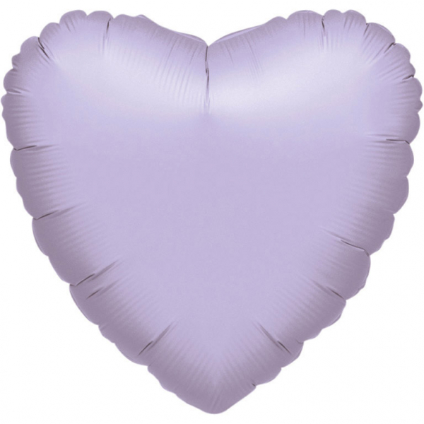 Lila folieballon in de vorm van een hart (43cm)
