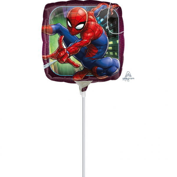 Spiderman mini-ballon op een stokje