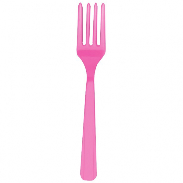 Roze plastic vorken