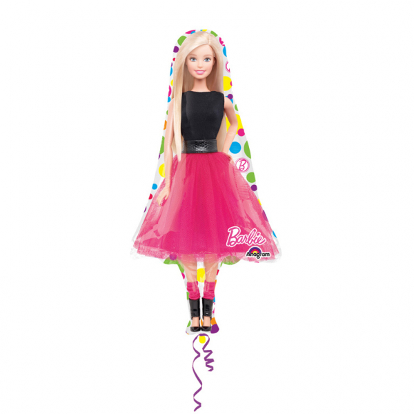 Barbie folieballon groot (53x106cm)