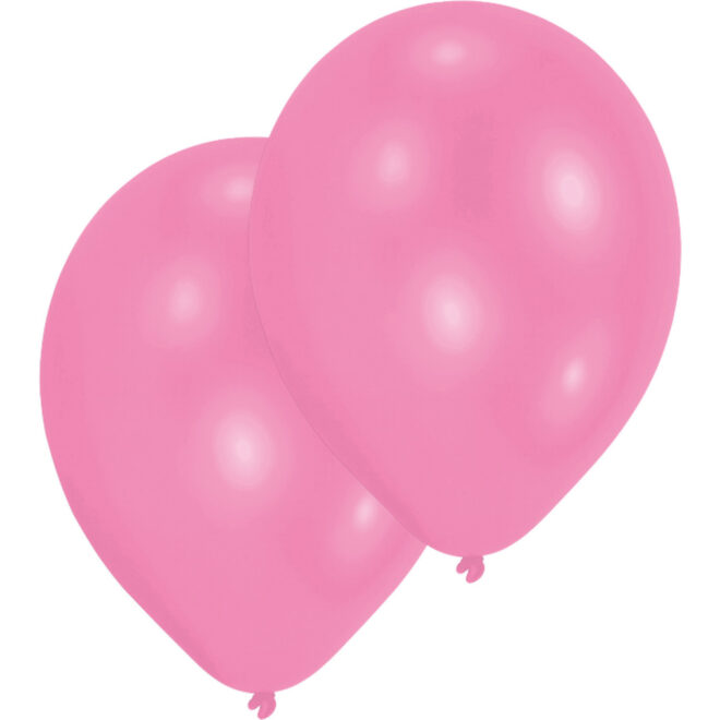 Latex ballonnen licht roze (28cm) - 10 stuks