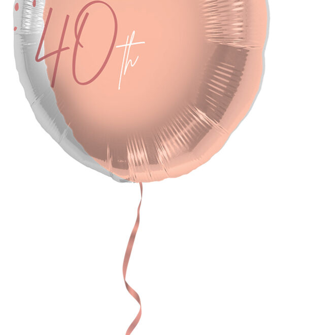 Elegant Lush Blush folieballon (45cm) - 40 jaar