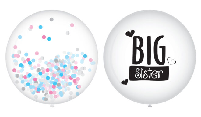 Big Sister ballonnen (40cm) - 2 stuks