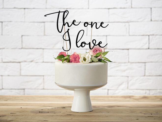 Taarttopper "The one I love"
