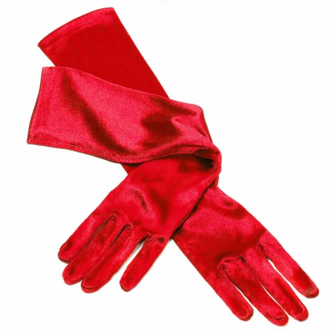 Gala handschoenen 48cm rood