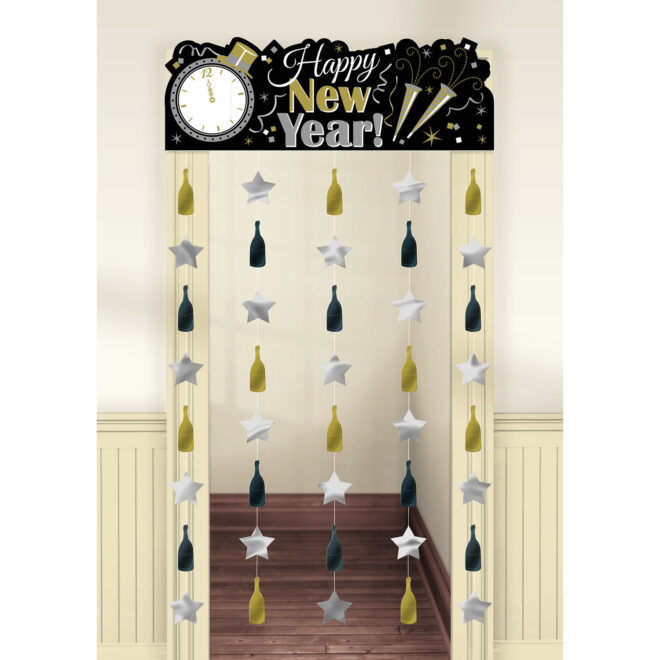 Happy New Year deurgordijn (195.5x 99cm)