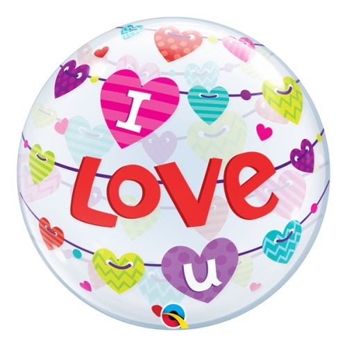 I love u bubble ballon (56cm)