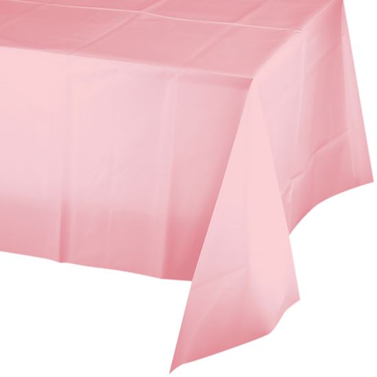 Horzel Geplooid Evolueren Papieren Tafelkleed licht roze 137 x 274 cm - Feesthuis